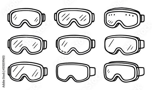Ski Goggle Icons