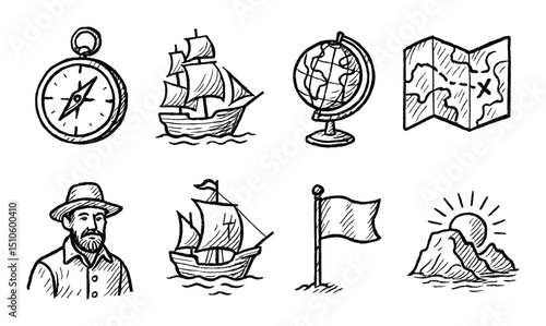 Exploration Icon Sketches