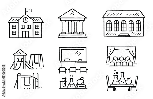 Education Icon Sketches