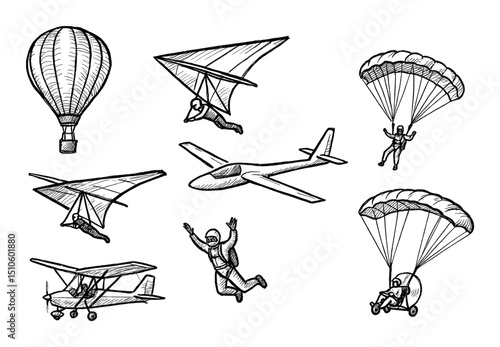 Aerial Adventure Icons