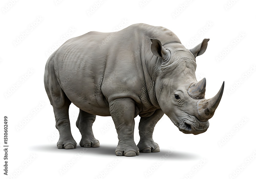 Rhinoceros isolated on white background Rhinoceros isolated on white background