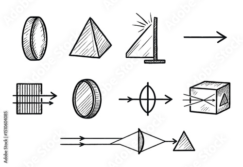 Optics Icon Set