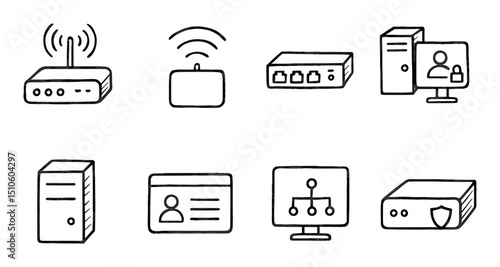 Network Icons Sketch