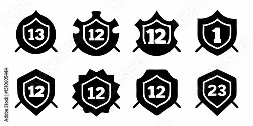 Fire department badge design illustration for banner or advertisement use featuring bold black yellow cyan and magenta colors