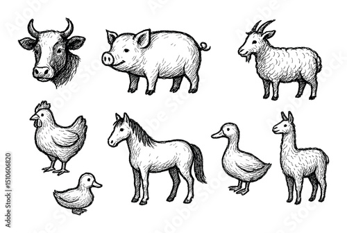 Farm Animal Icons