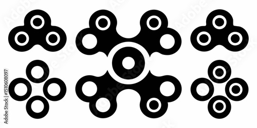 Fidget spinner icon design a colorful toy graphic for websites and applications