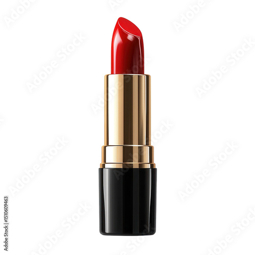 A bold red lipstick a symbol of confidence glamour and timeless beauty on on transparent background