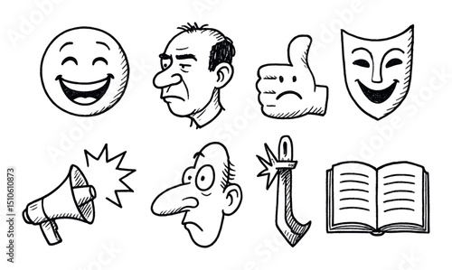 Humorous Icon Sketches