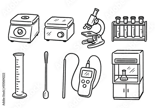 Laboratory Equipment Icons