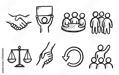 Hand-Drawn Icon Collection