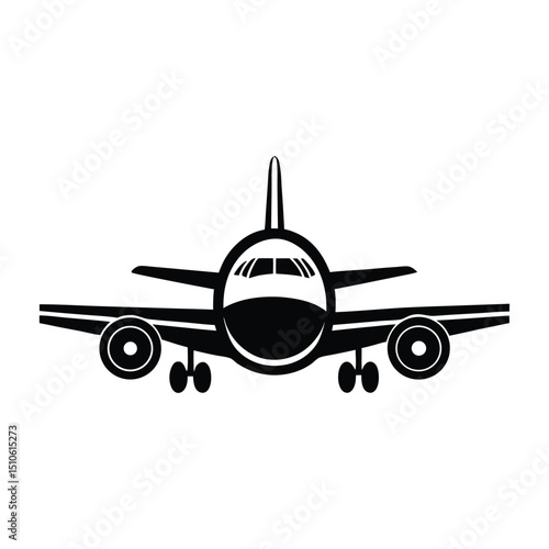 Airplane icon, Black airplane icon collection, Set of black plane silhouette icon, Vector Illustration, Vector Graphic, airplane icon, air plane sign vector