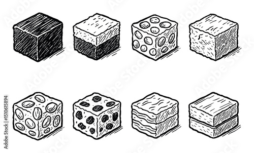 Hand-Drawn Fudge Icons