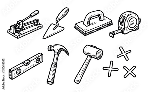Hand-Drawn Tool Icons