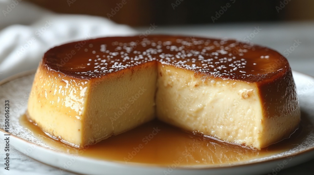 Sweet, creamy custard dessert Sweet, creamy custard dessert