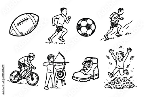 Sporty Sketch Icons