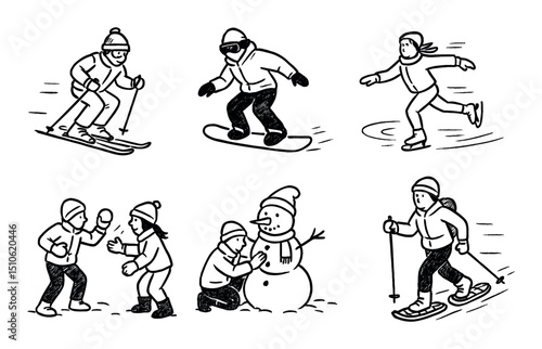 Winter Activity Icons