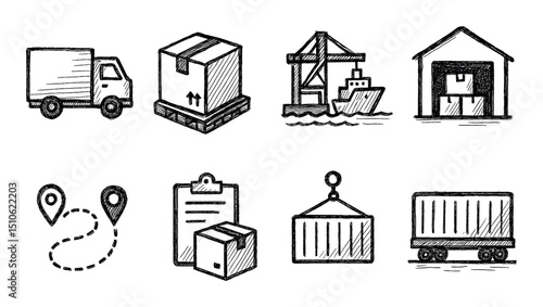 Logistics and Space Icons