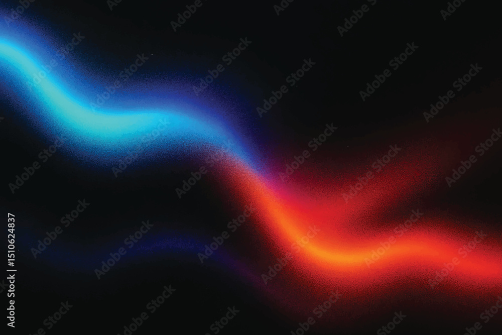 Fototapeta premium Abstract Blue Red Glowing Light Background