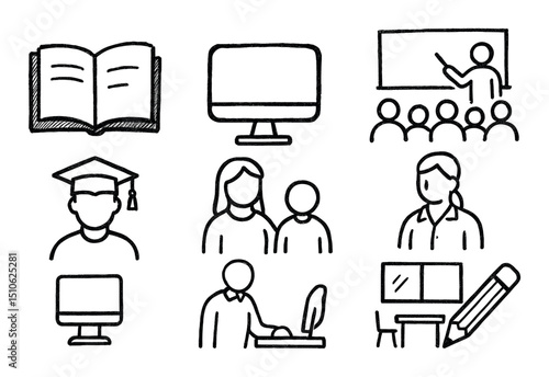 Educational Icon Sketches