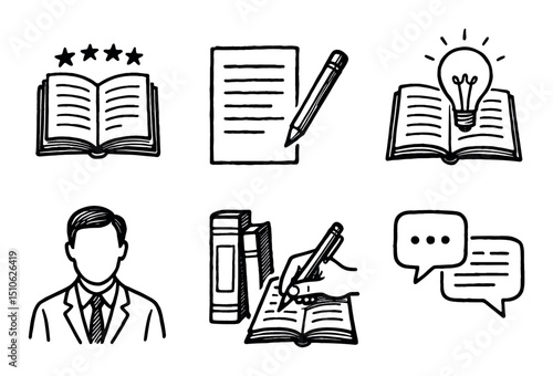 Literary Icon Sketches