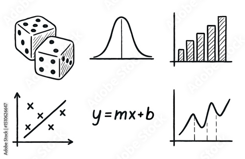 Hand-Drawn Data Icons