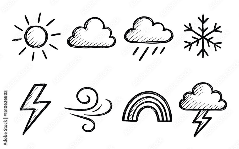 Weather Icons Sketch Weather Icons Sketch
