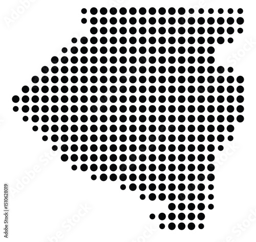Photos Symbol Map Of the County Allegheny (Pennsylvania, US) showing the County with a