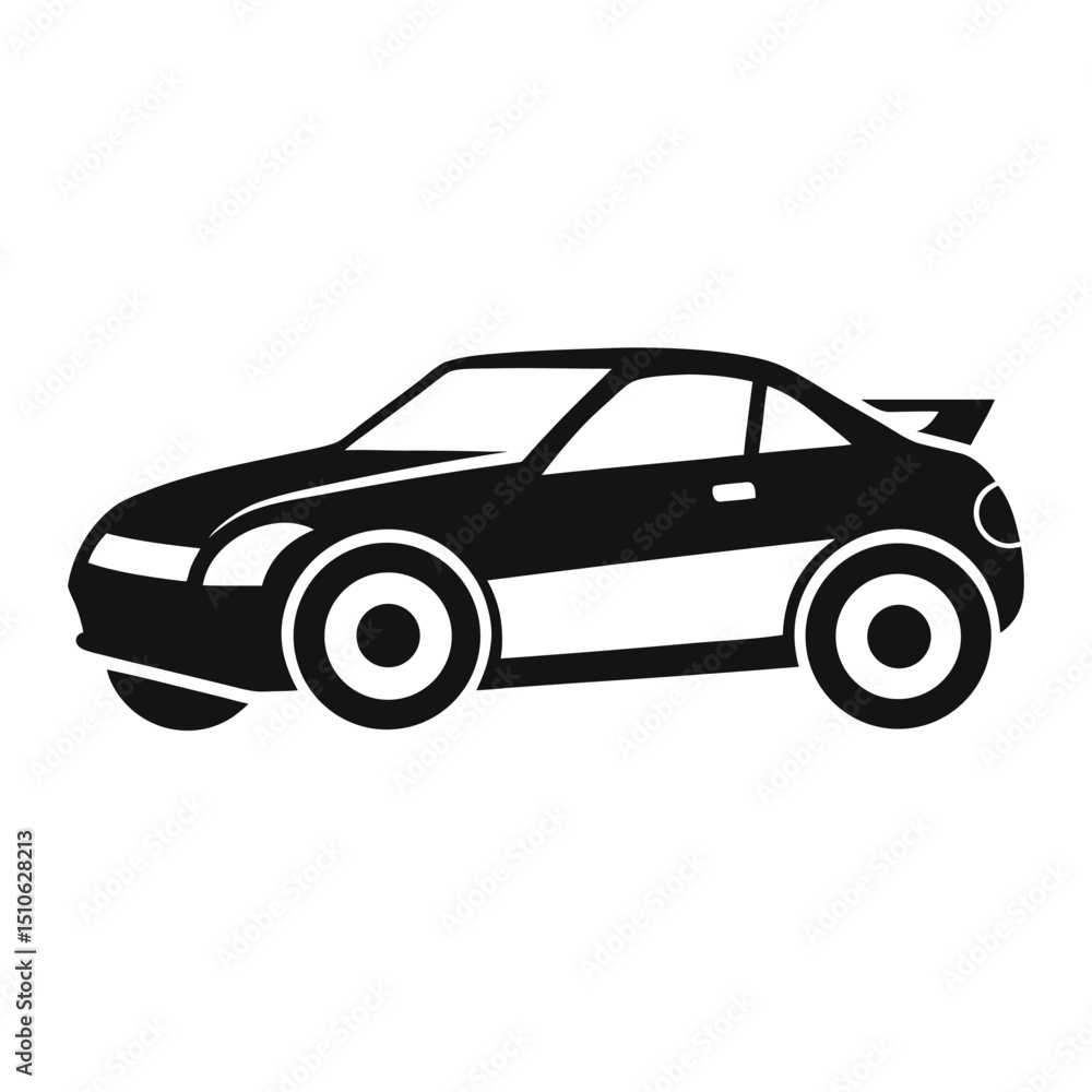 Obraz premium black and white car