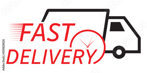 Fast delivery truck vector icon set. Express delivery illustration sign collection. quick move symbol.