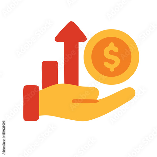 Hand holding money symbolizing financial growth and investment success