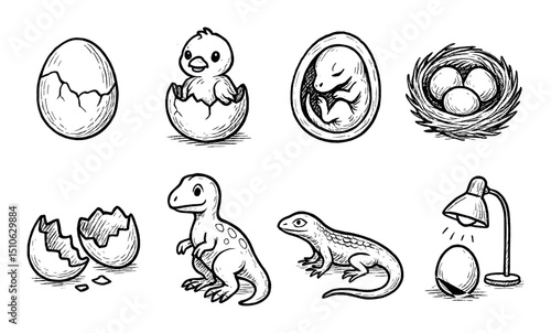 Dinosaur Nest Icons