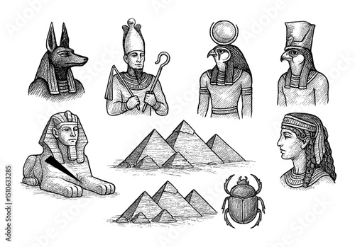 Egyptian Icons Sketch
