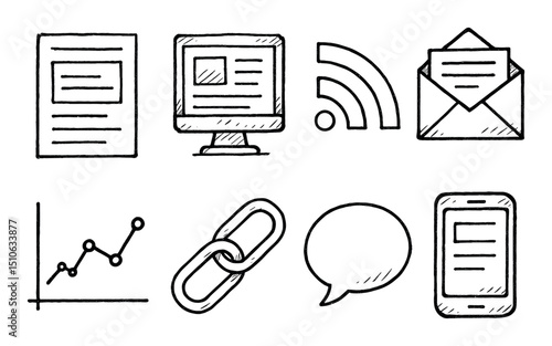 Hand-Drawn Icon Set