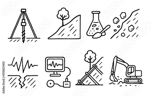 Geotechnical Survey Icons