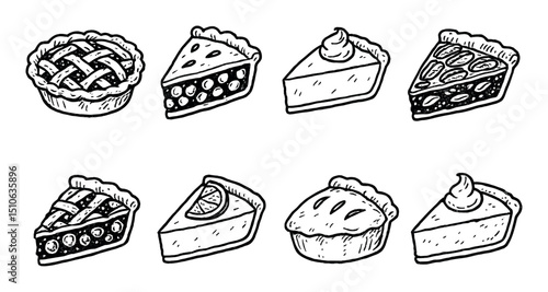 Hand-Drawn Pie Icons