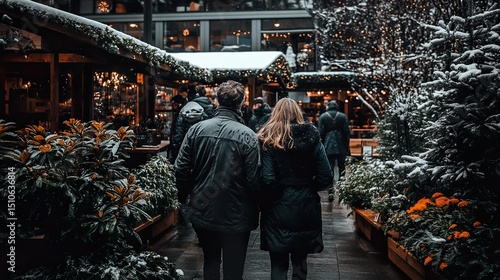 Snowy Christmas Street