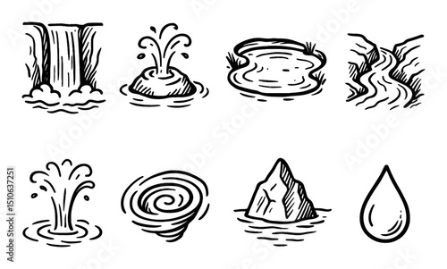 Nature Icons Sketch