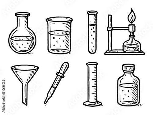 Hand-Drawn Lab Icons
