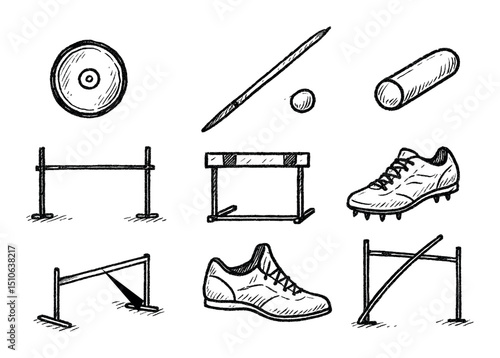 Athletic Icons Sketch