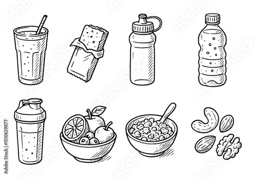 Fitness Snack Icons