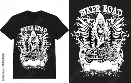 t shirt design with black and white