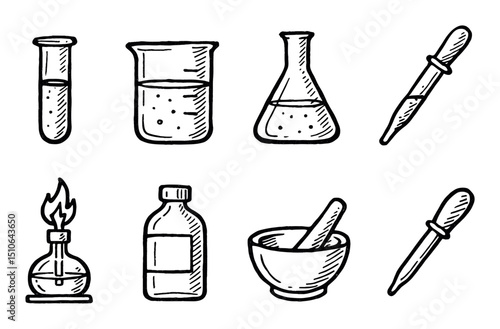 Hand-Drawn Lab Icons