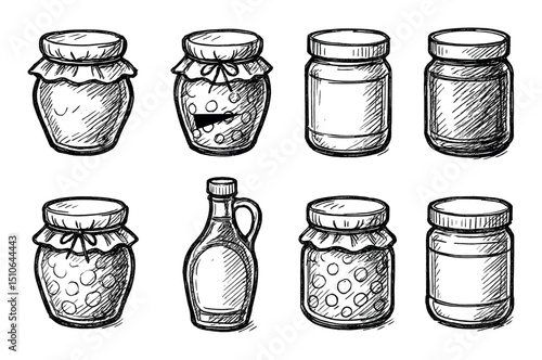 Hand-drawn Jar Icons