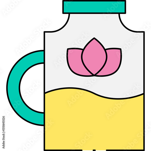 Jar single icon vector illustration