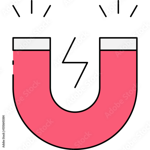 Magnet single icon vector illustration
