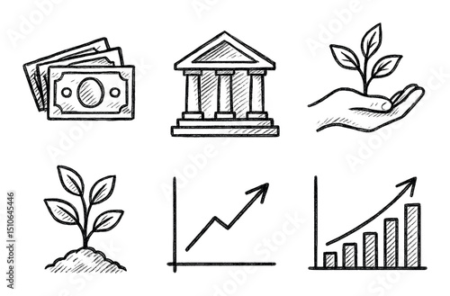 Eco-Friendly Finance Icons