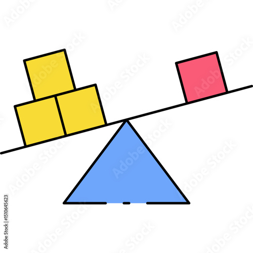 Weight single icon vector illustration