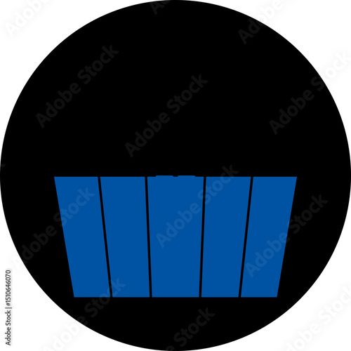 Hot tub single icon vector illustration