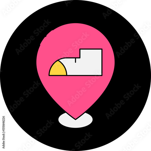 Location single icon vector illustration