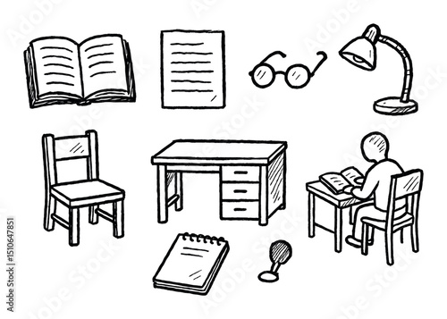 Study Icon Set